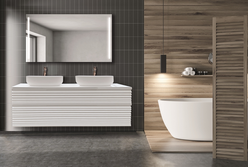vasque-Gray-wooden-bathroom
