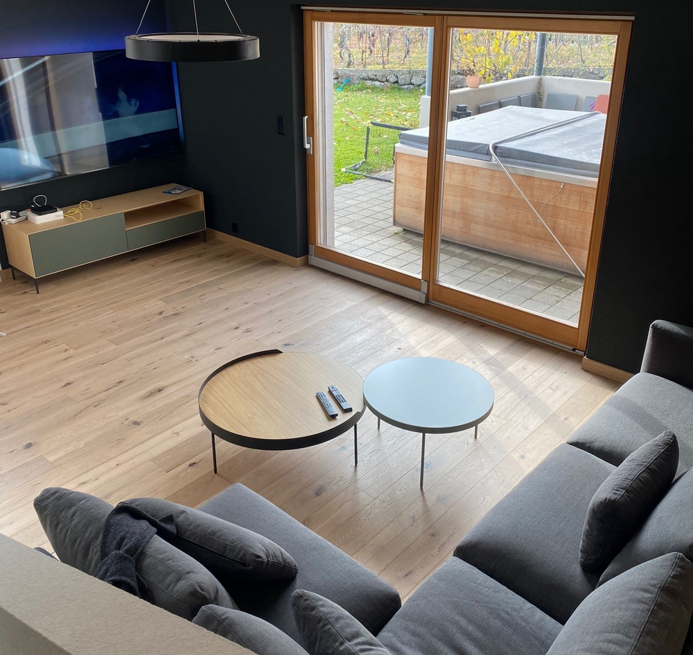 Villa contemporaine en Valais central – Pièces à vivre (Valais central)